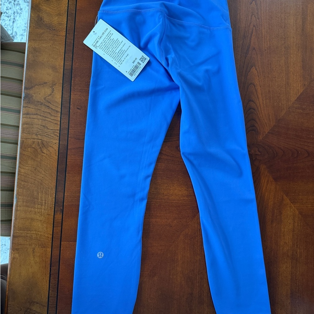 Lululemon Wunder Train HR Crop 23" wild indigo size 4 NWT - Picture 7 of 7